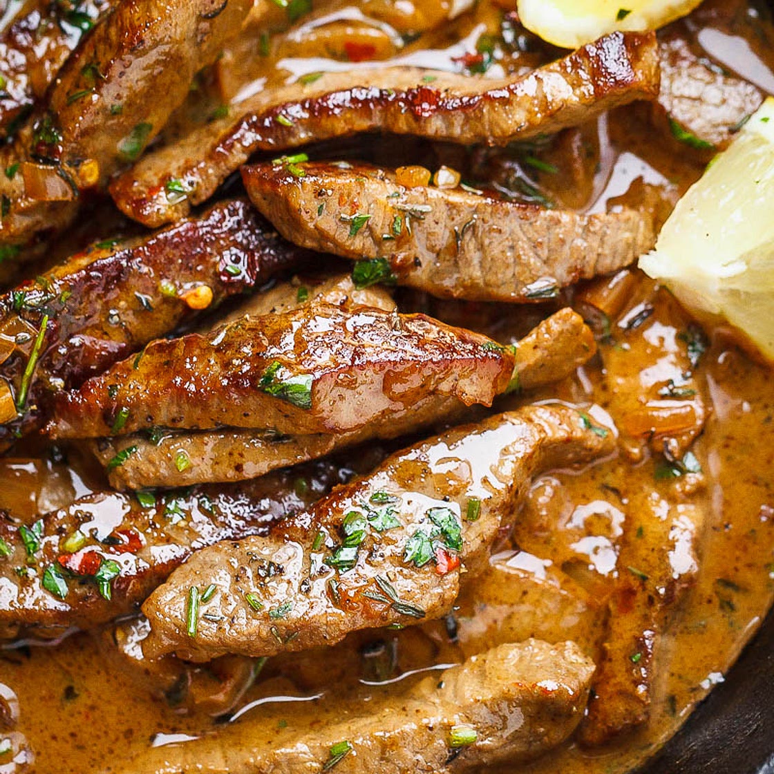 Pan-Seared Steak in Butter Sauce