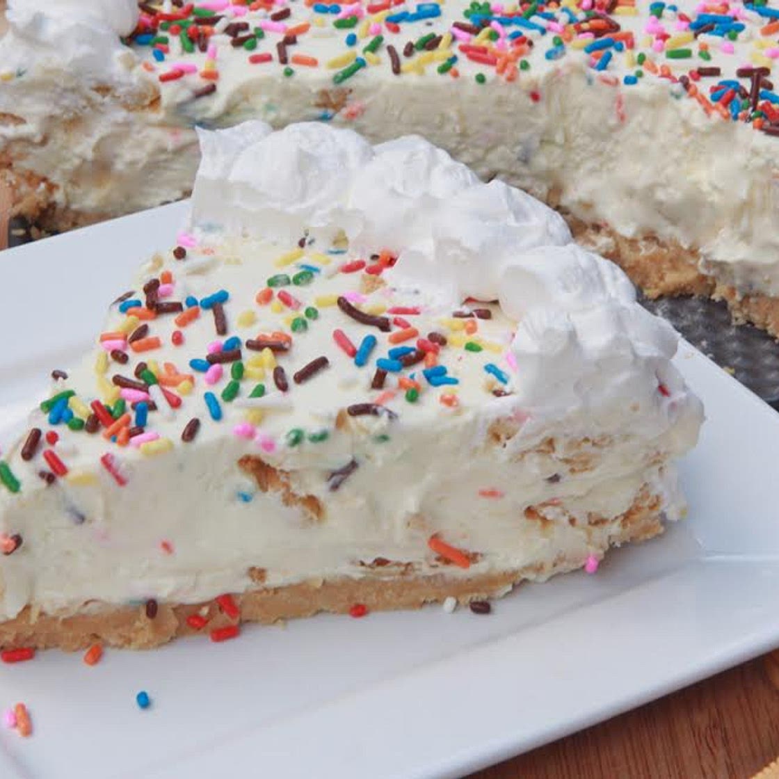 Cake Batter Cheesecake (no-bake)