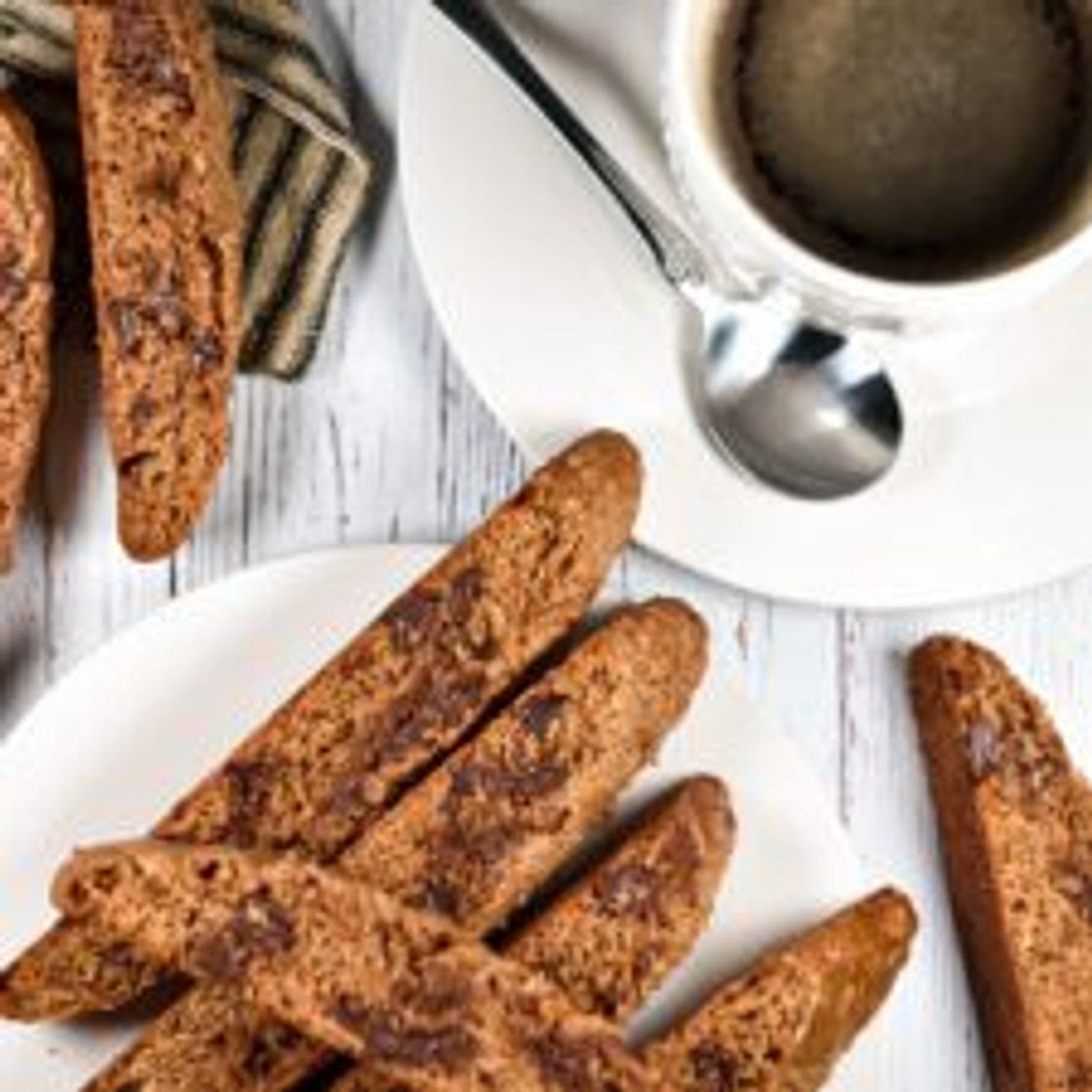 Espresso Chocolate Chip Biscotti