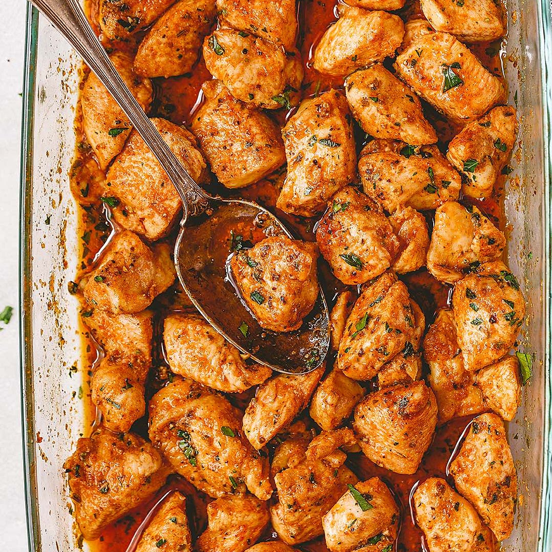 Easy Oven Baked Chicken Bites