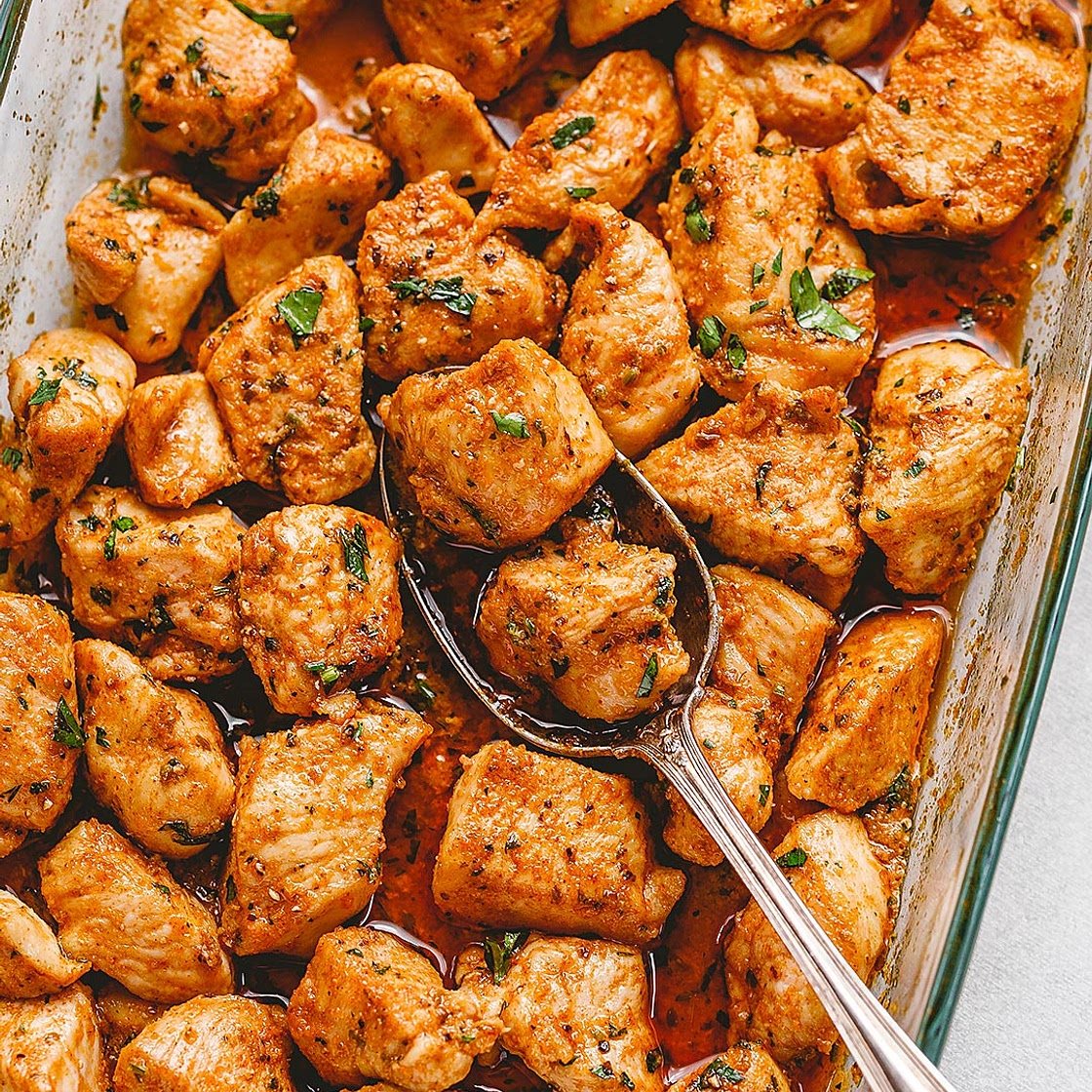 Easy Oven Baked Chicken Bites