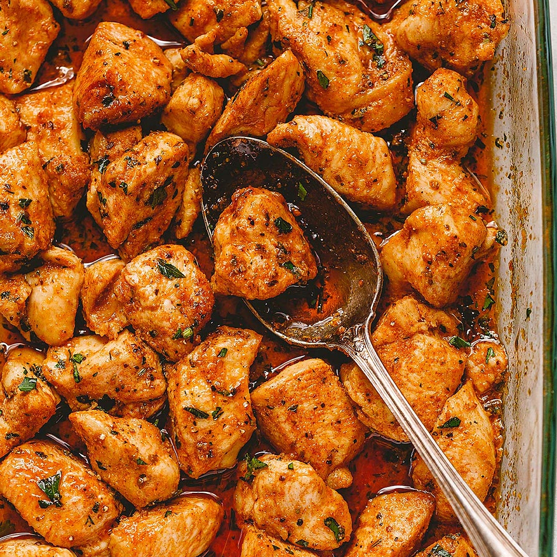 Easy Oven Baked Chicken Bites