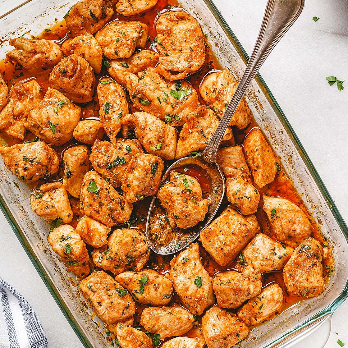 Easy Oven Baked Chicken Bites