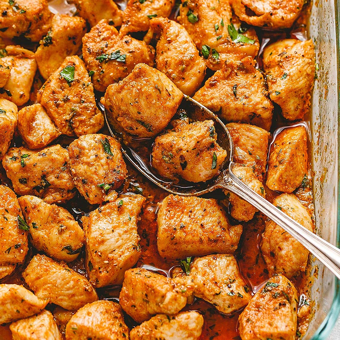 Easy Oven Baked Chicken Bites