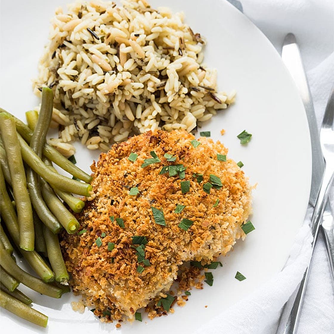Herb Breaded Chicken Thighs