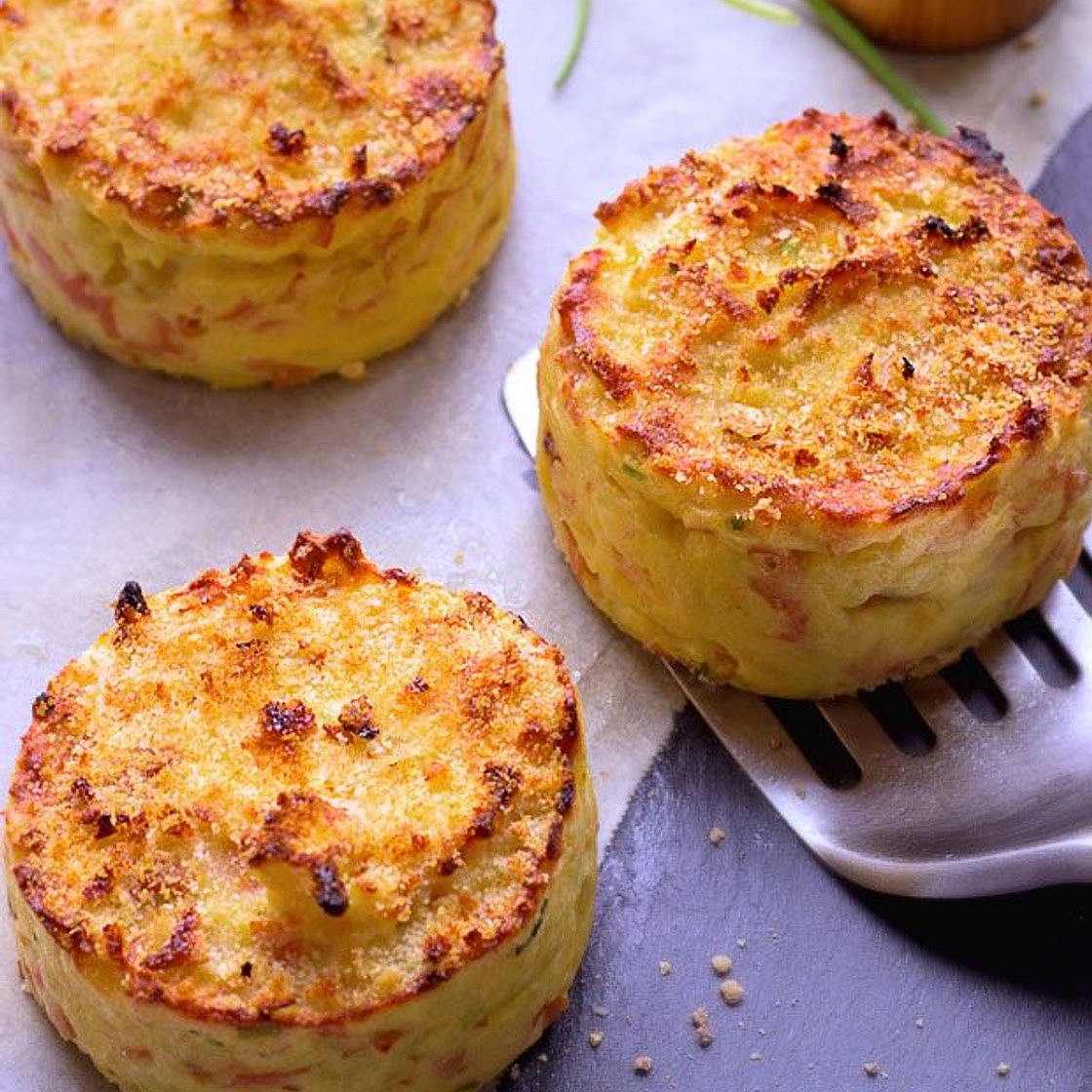 Oven Baked Mashed Potato Cakes