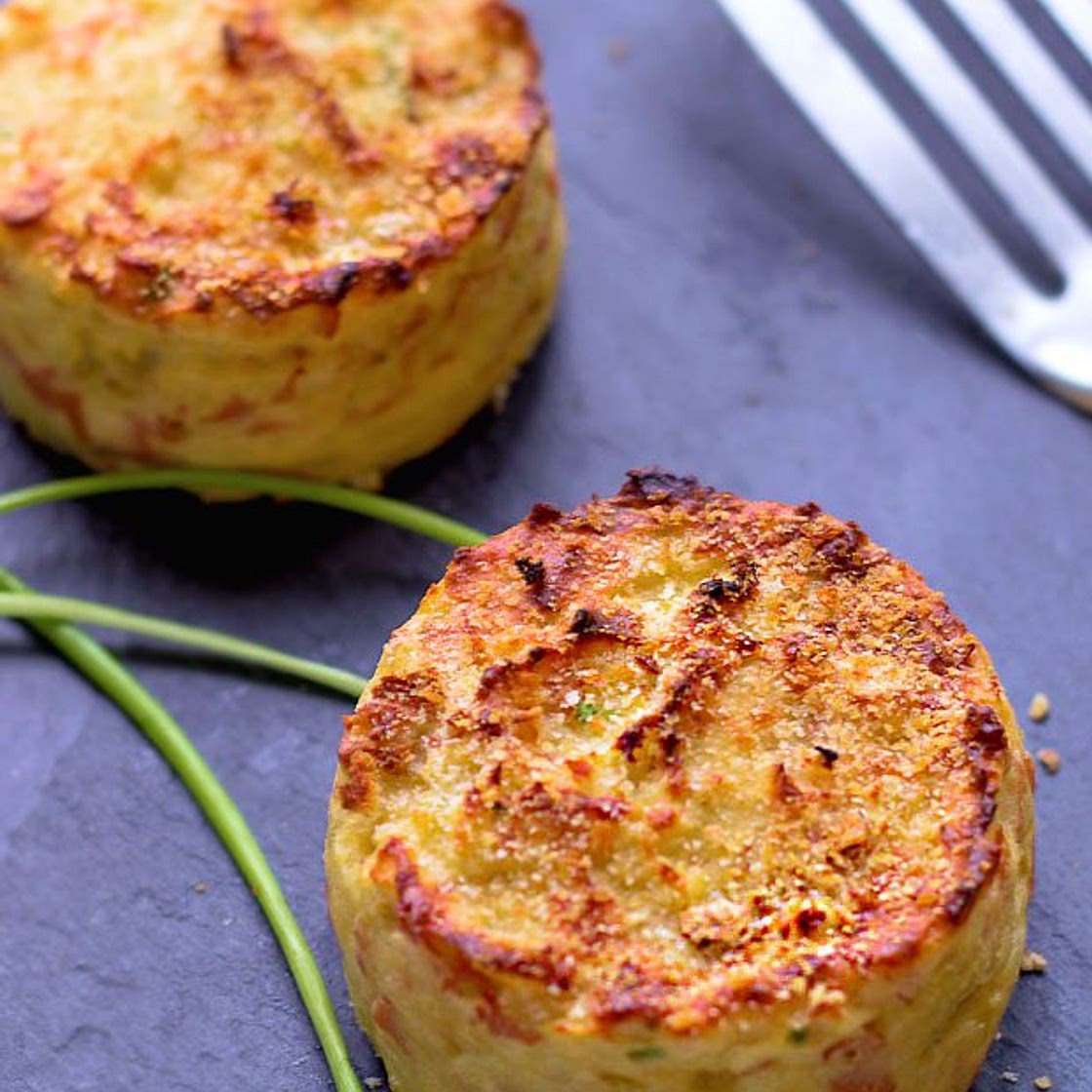 Oven Baked Mashed Potato Cakes
