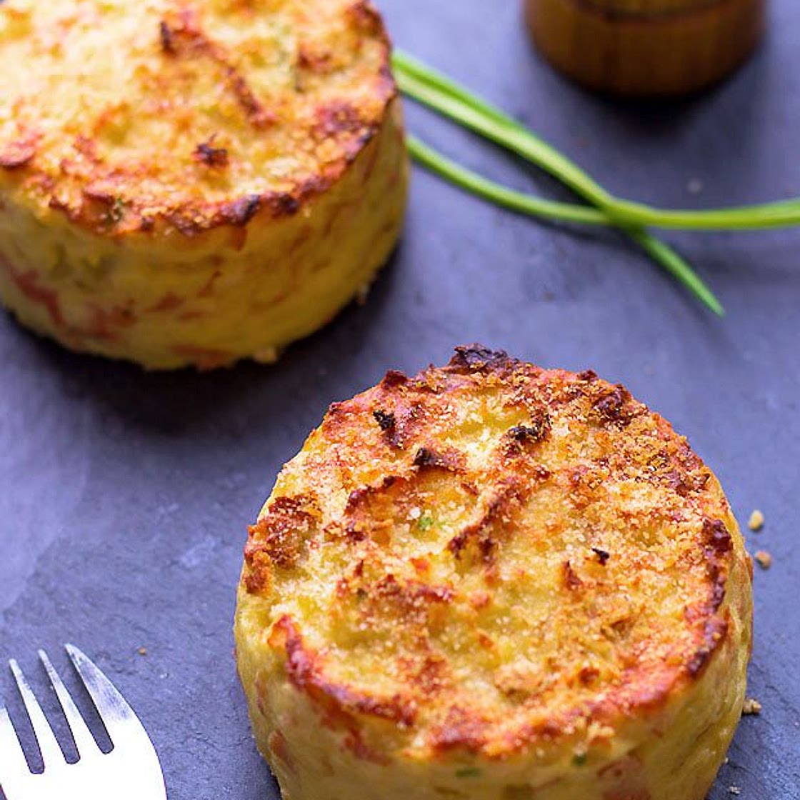 Oven Baked Mashed Potato Cakes