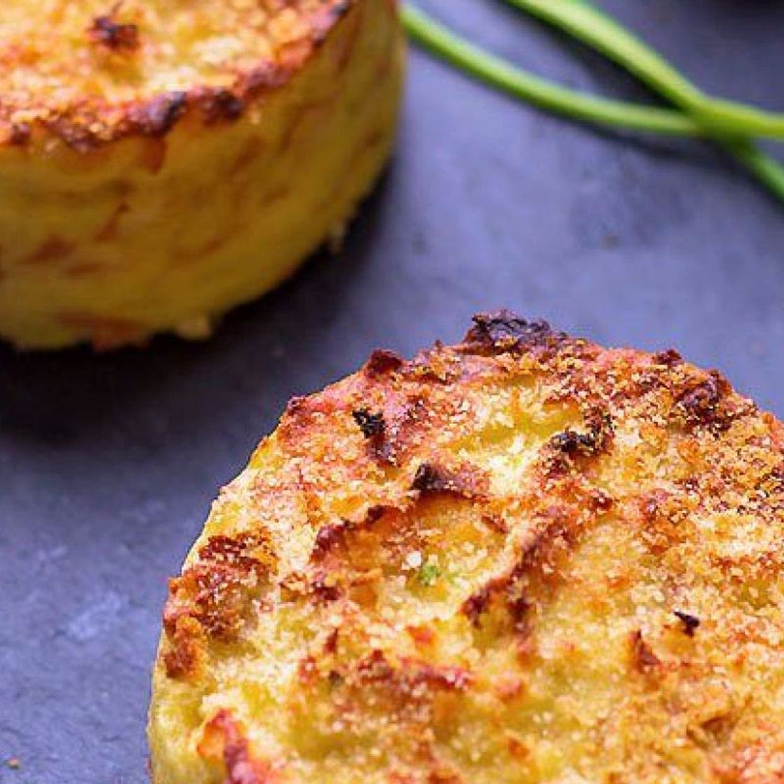 Oven Baked Mashed Potato Cakes
