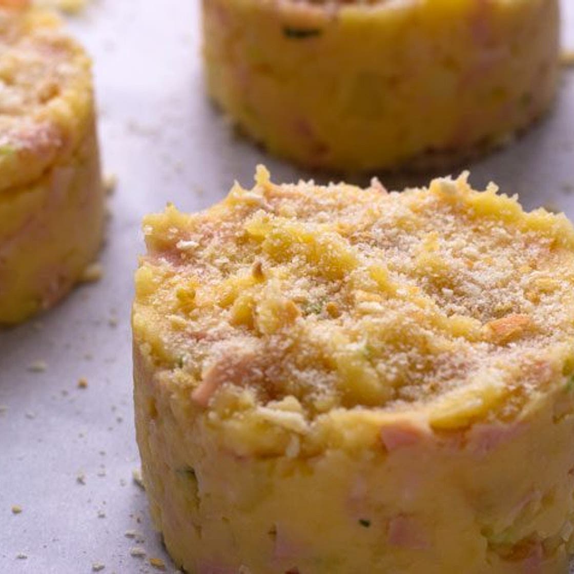 Oven Baked Mashed Potato Cakes