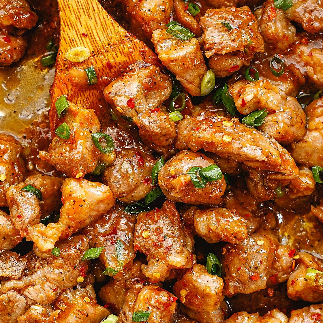 Juicy Garlic Pork Stir-Fry