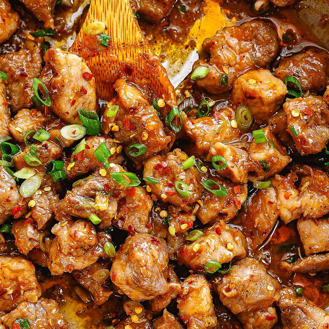 Juicy Garlic Pork Stir-Fry