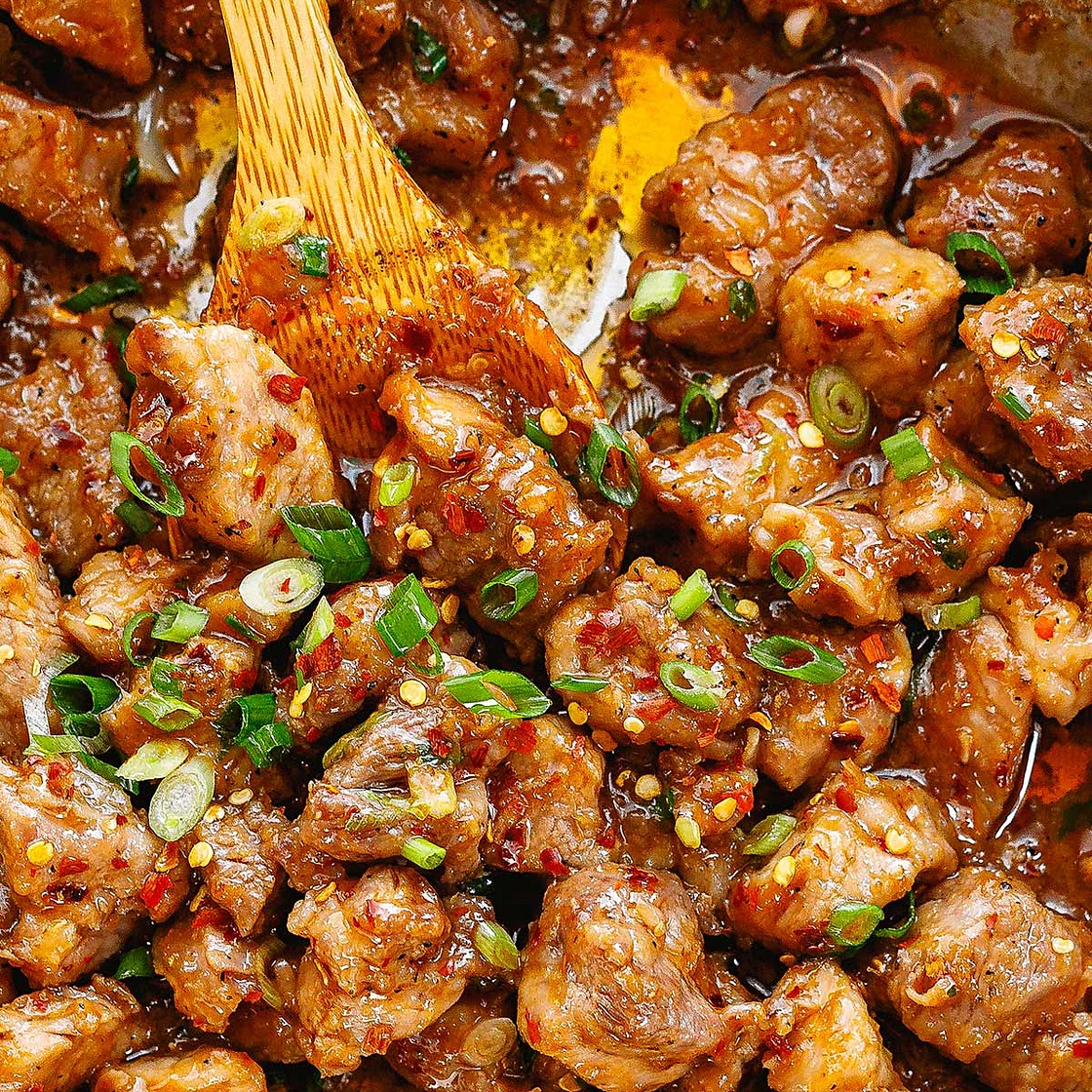 Juicy Garlic Pork Stir-Fry