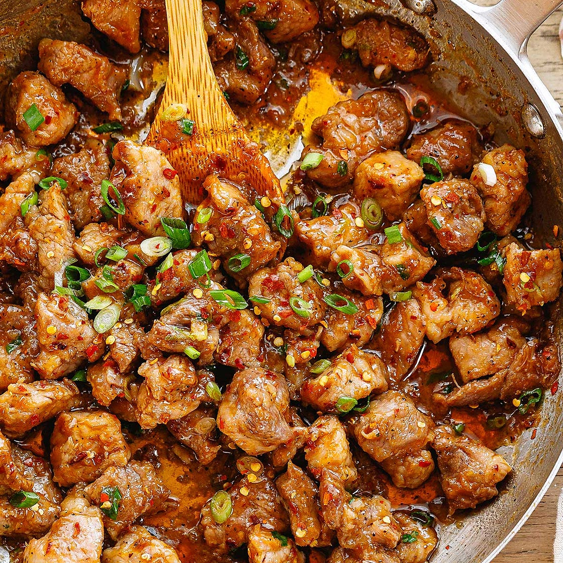 Juicy Garlic Pork Stir-Fry