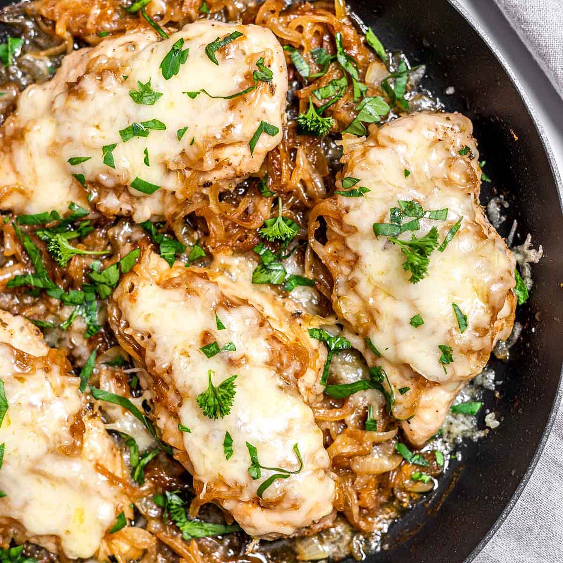 French Onion-Chicken Skillet