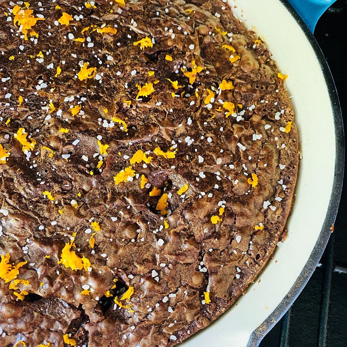 Traeger Mexican Skillet Brownies