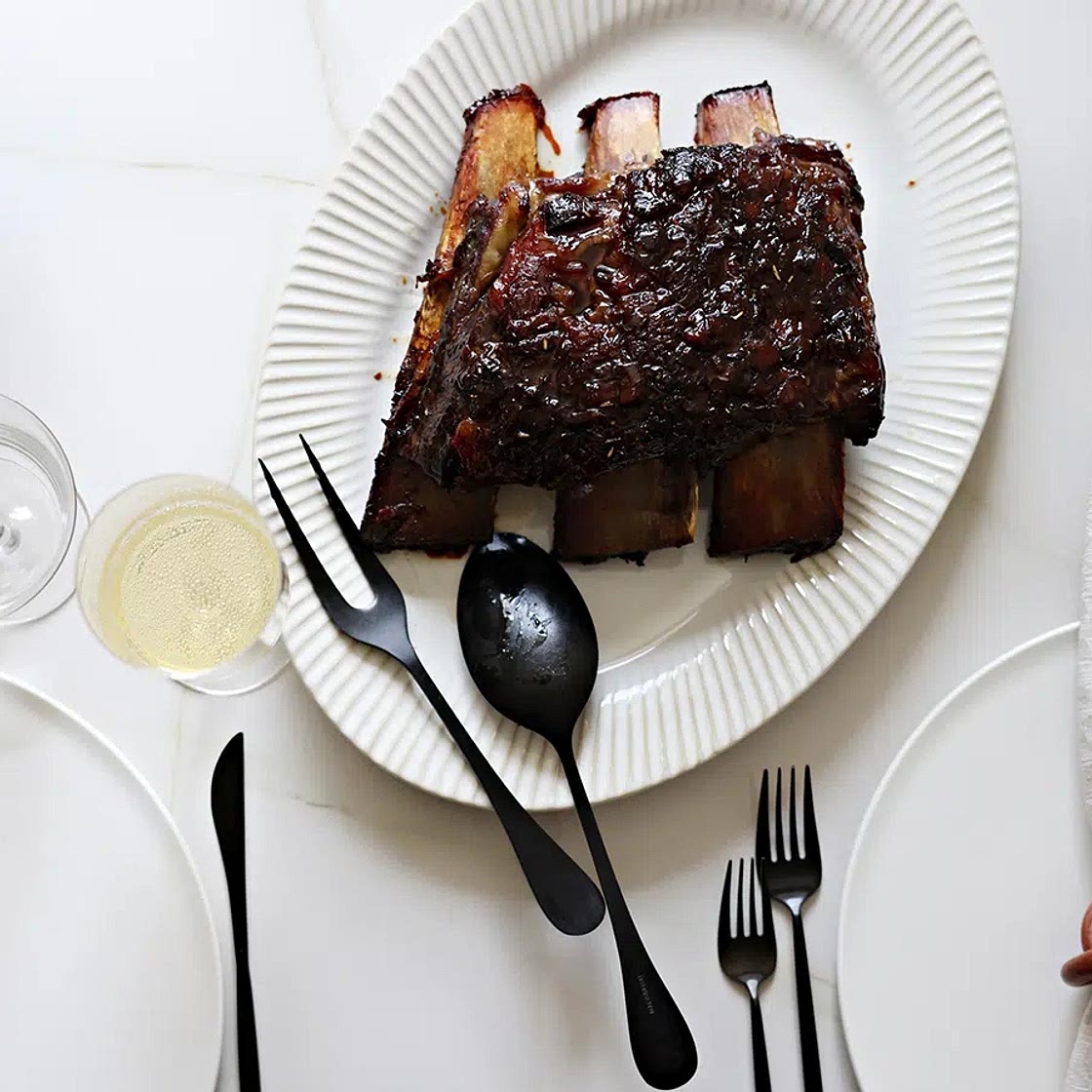 Flanken Roast with Shallot Sauce