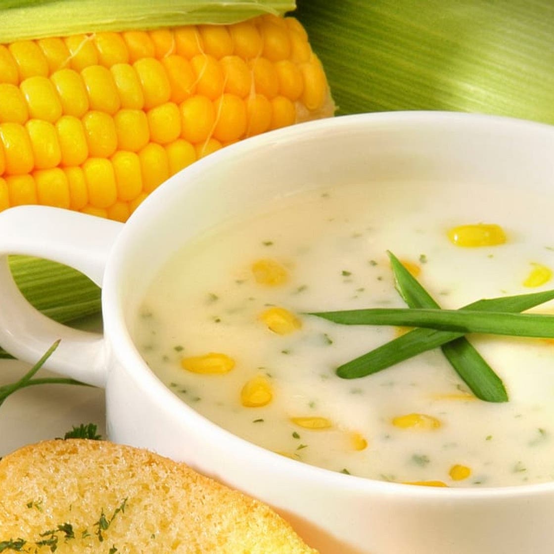 Velouté de maïs au chorizo