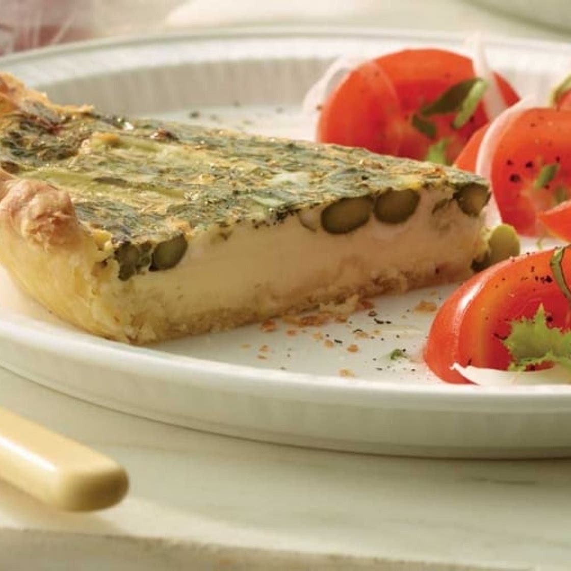 Asparagus and Parmesan Quiche