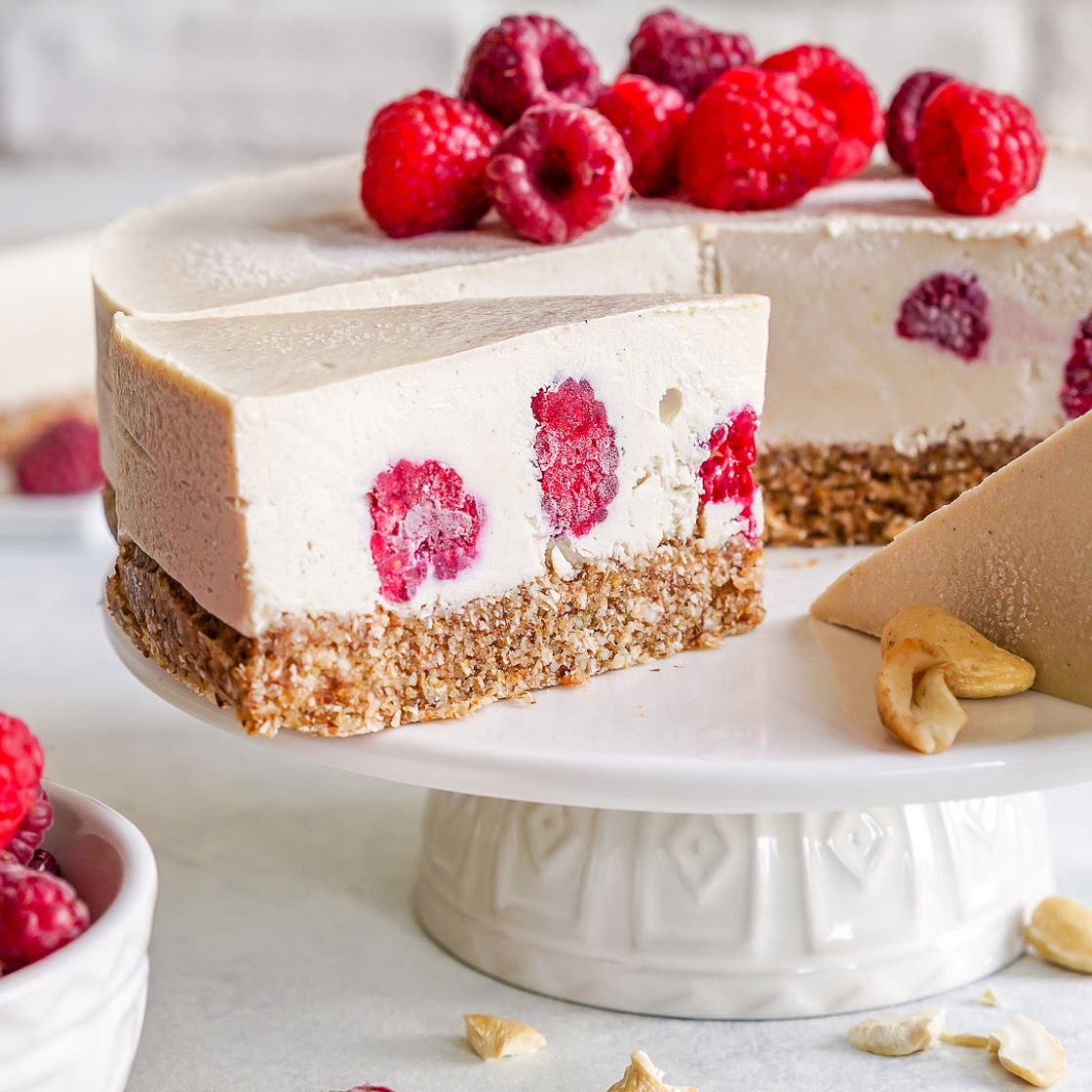 Raspberry + Lemon Cheesecake (No Bake)