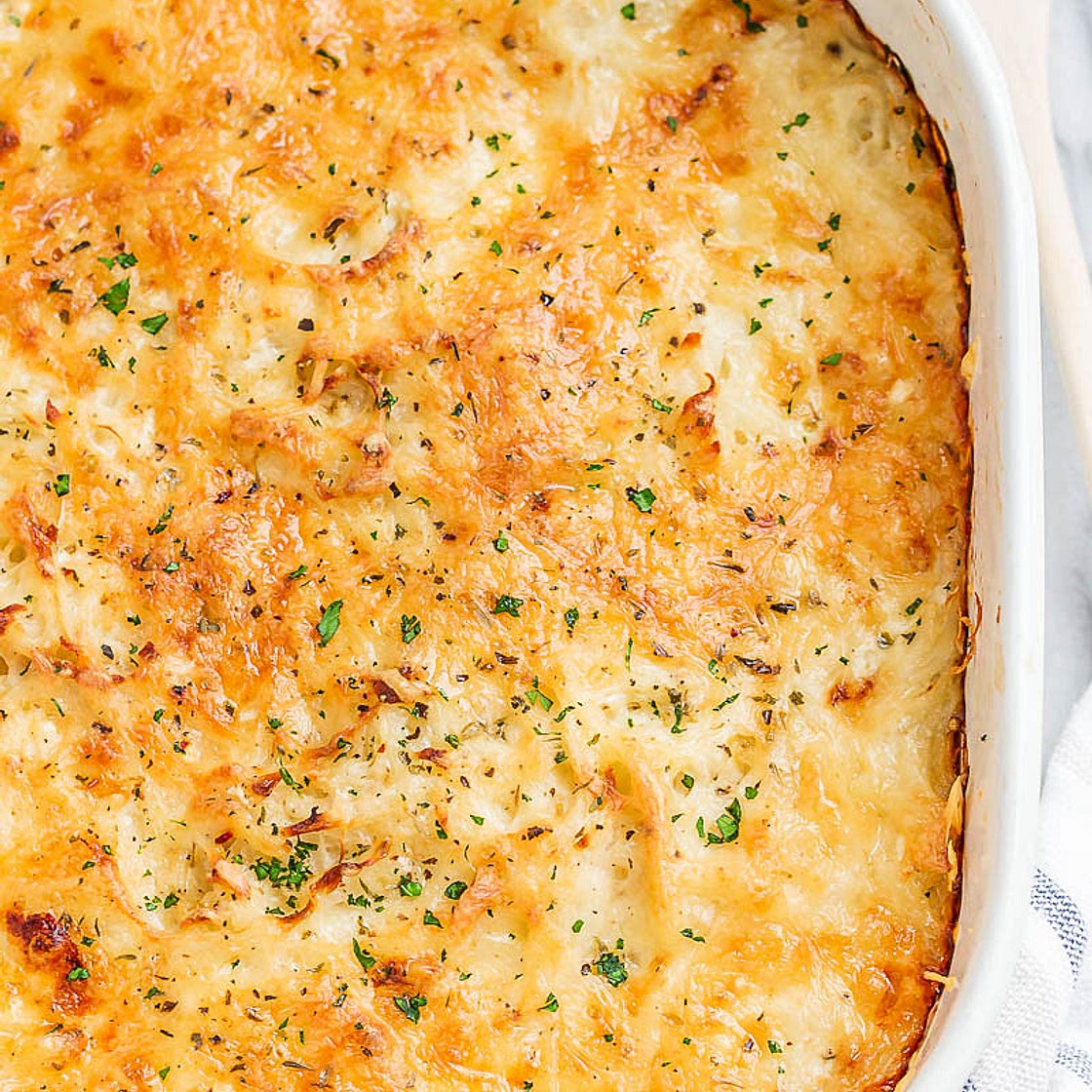 Loaded Potato Casserole with Bacon and Cream Cheese