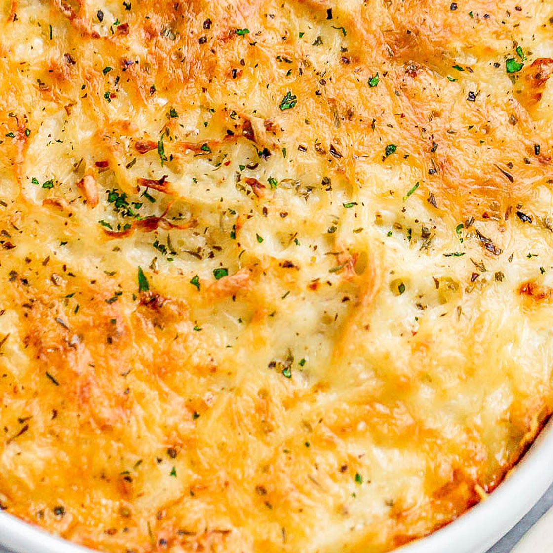 Loaded Potato Casserole with Bacon and Cream Cheese