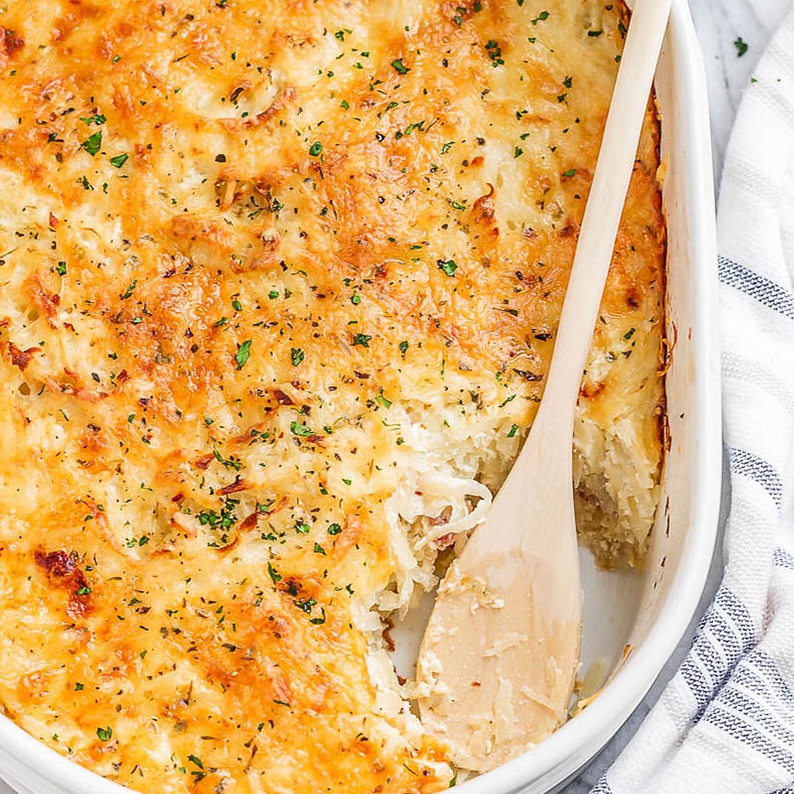Loaded Potato Casserole with Bacon and Cream Cheese