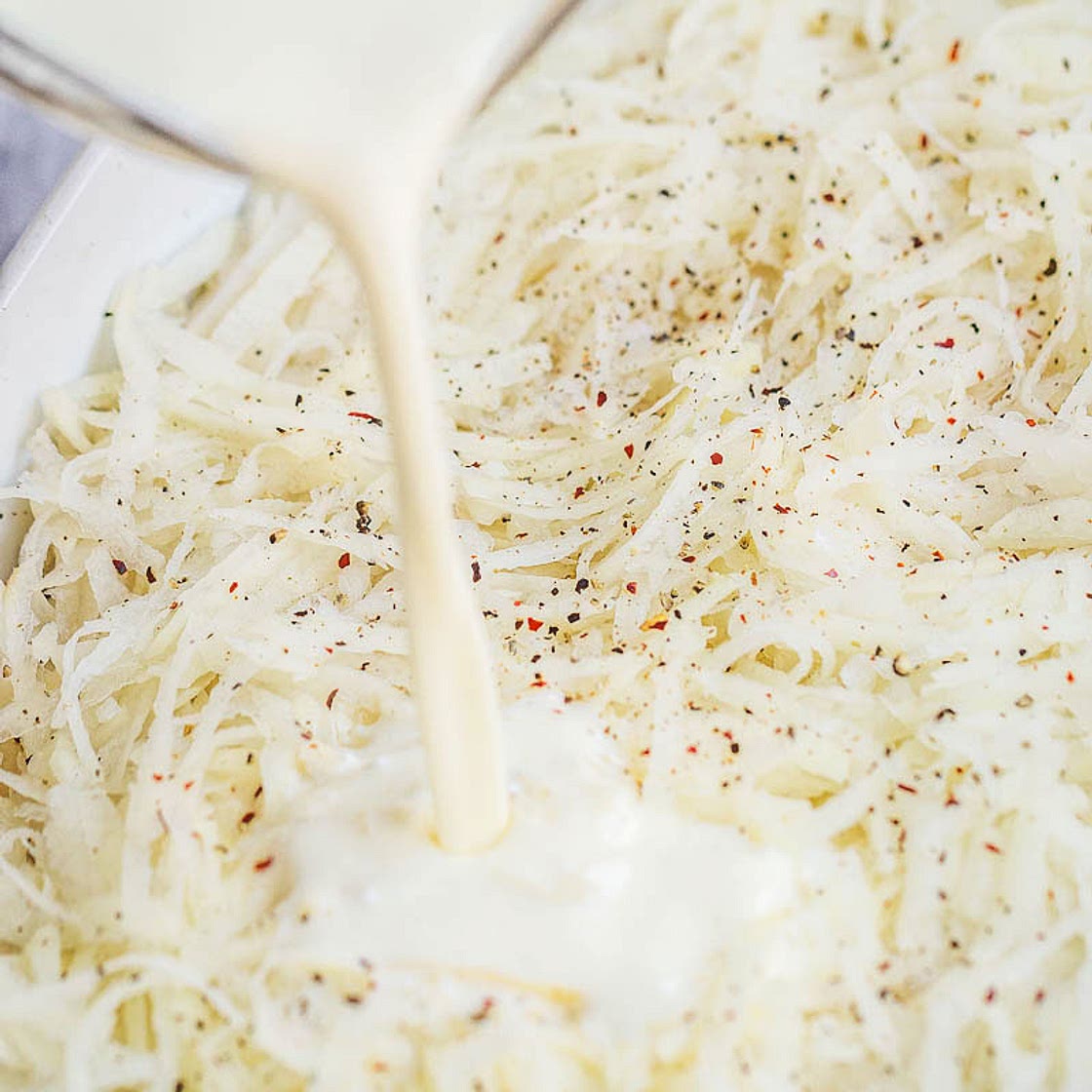 Loaded Potato Casserole with Bacon and Cream Cheese