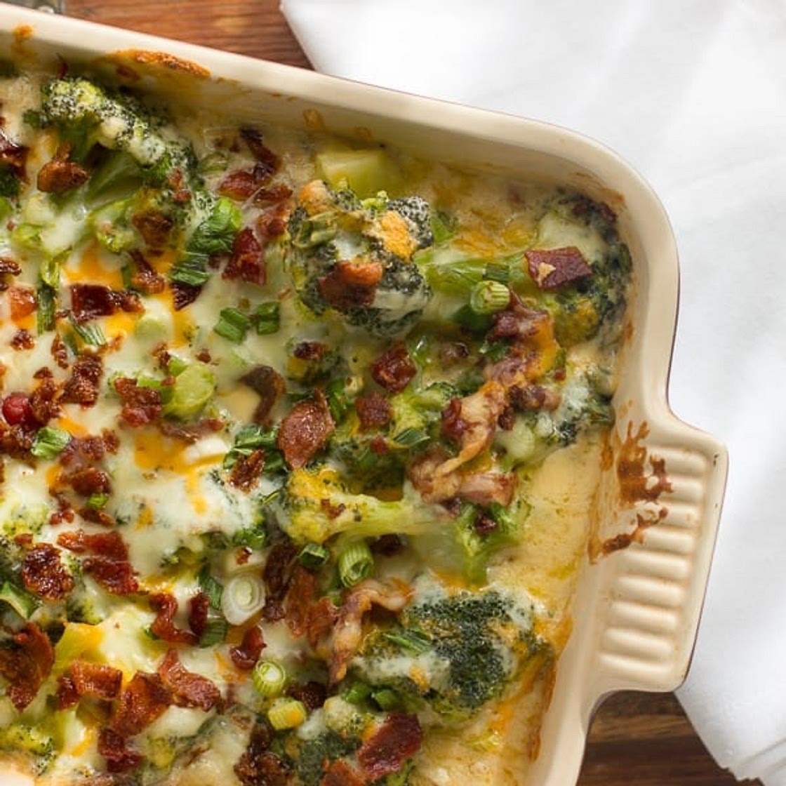 Bacon Cheddar Broccoli Bake
