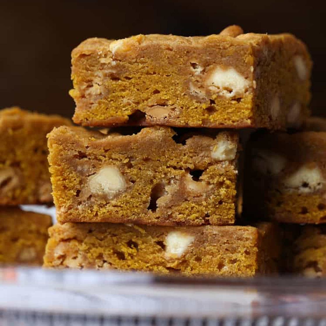 Easy Pumpkin Blondies