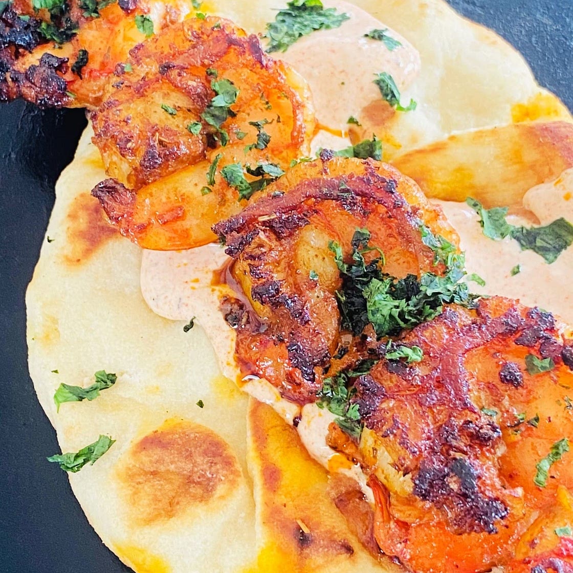 Blackstone Greek Shrimp Skewers