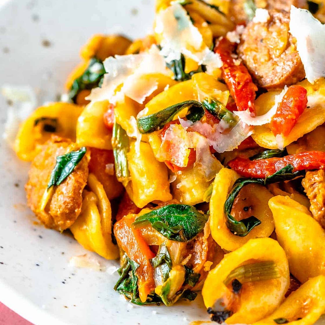 Spanish-Style Chorizo Pasta