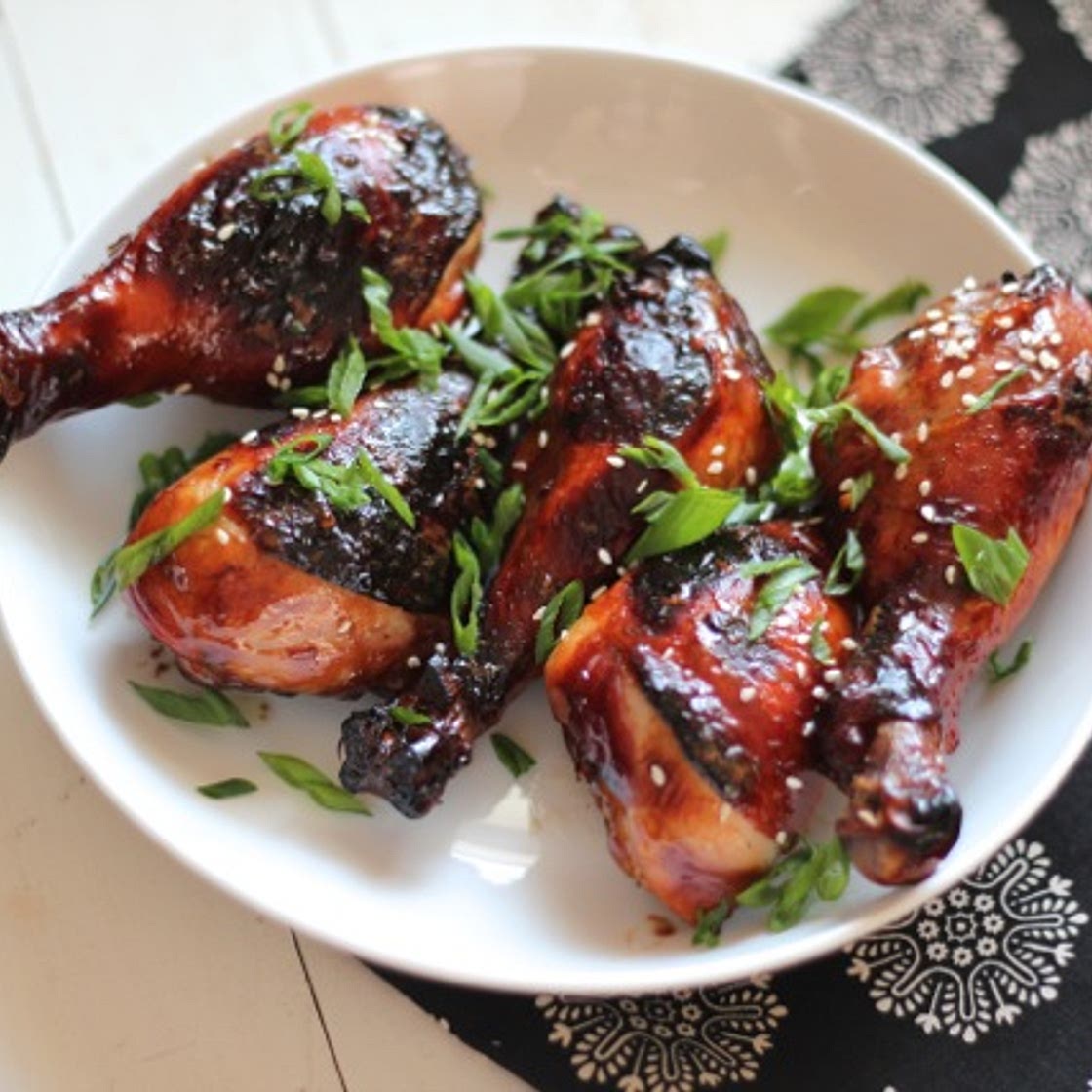 Sticky Honey Balsamic Baked Chicken Drumsticks