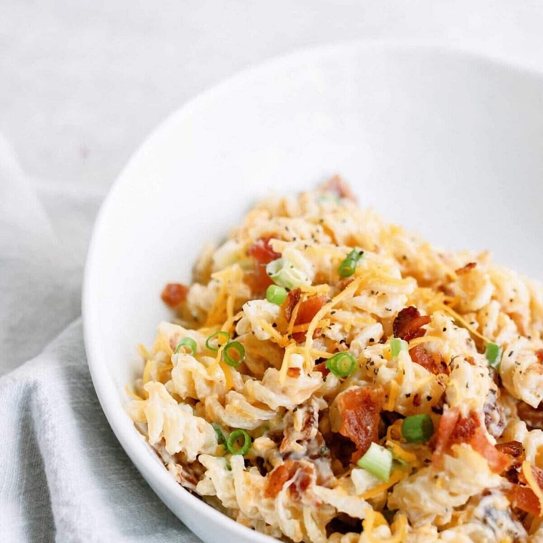Cheesy Bacon Ranch Pasta Salad