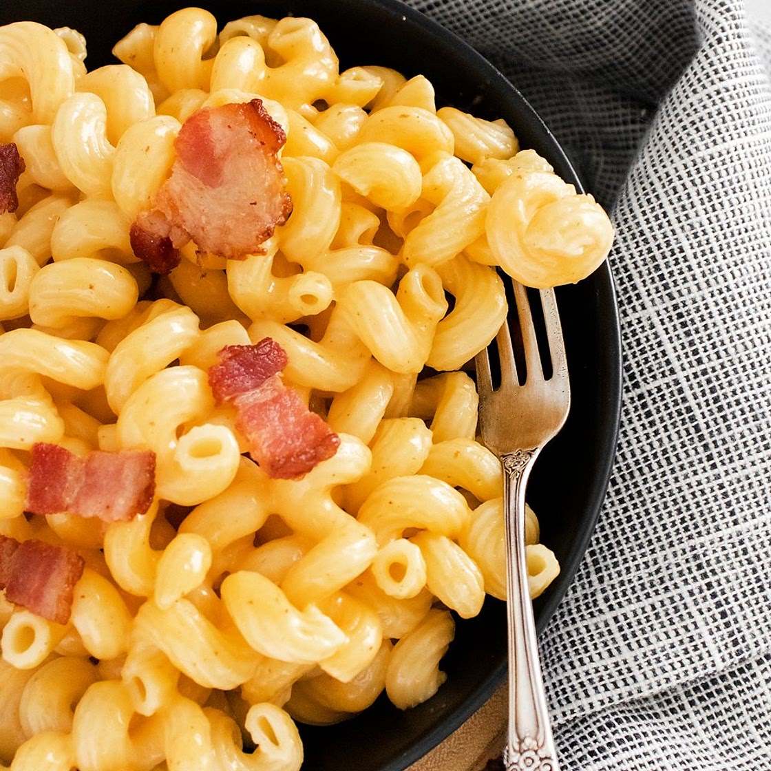 Pressure Cooker Bacon Mac and Cheese