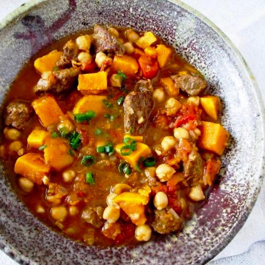 Moroccan Beef and Sweet Potato Stew