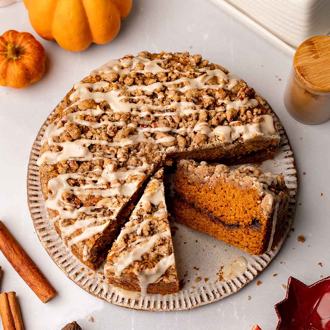 Vegan Pumpkin Coffee Cake