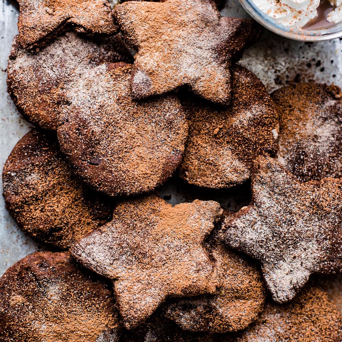 Mexican Hot Chocolate Sugar Cookies (Vegan, Paleo)