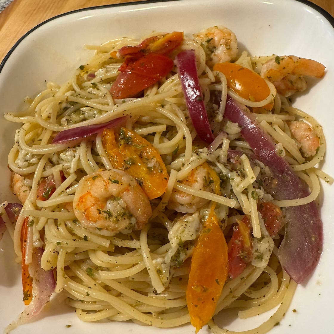 Shrimp Pasta Recipe, Mediterranean-Style