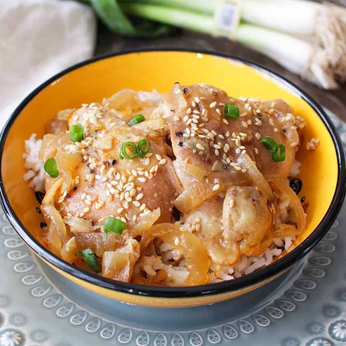 Mini Slow Cooker Orange Chicken For One