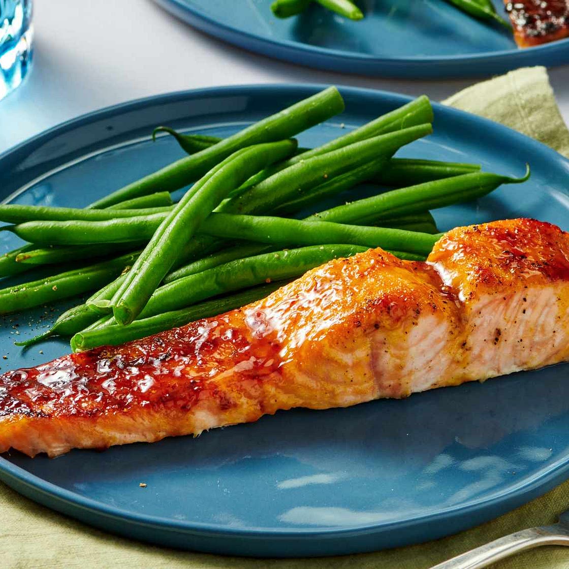 Salmon with Brown Sugar Glaze
