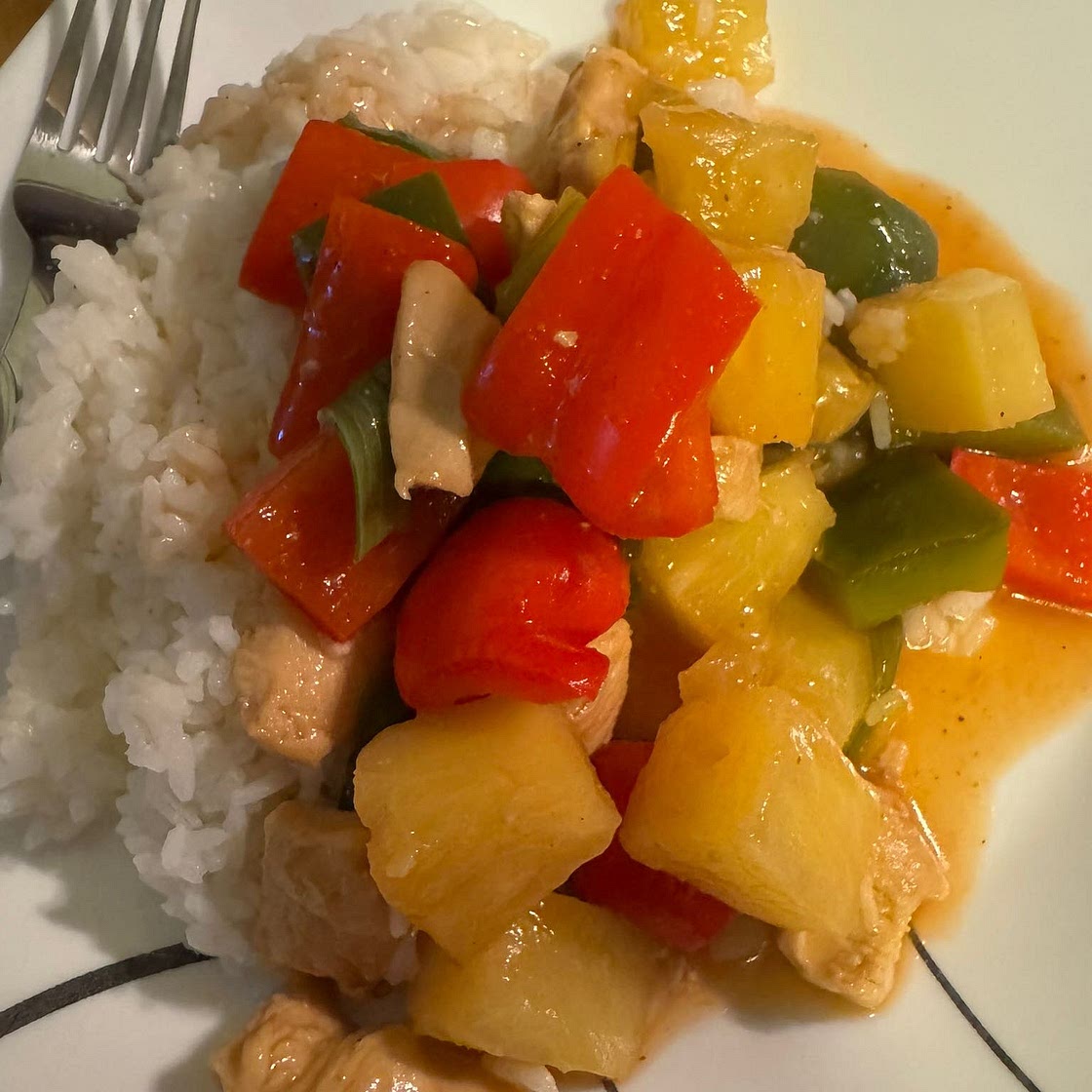 Healthy and quick sweet & sour chicken