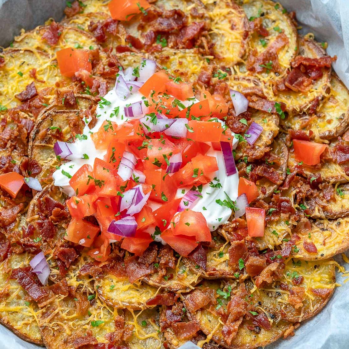 Irish inspired Potato Nachos