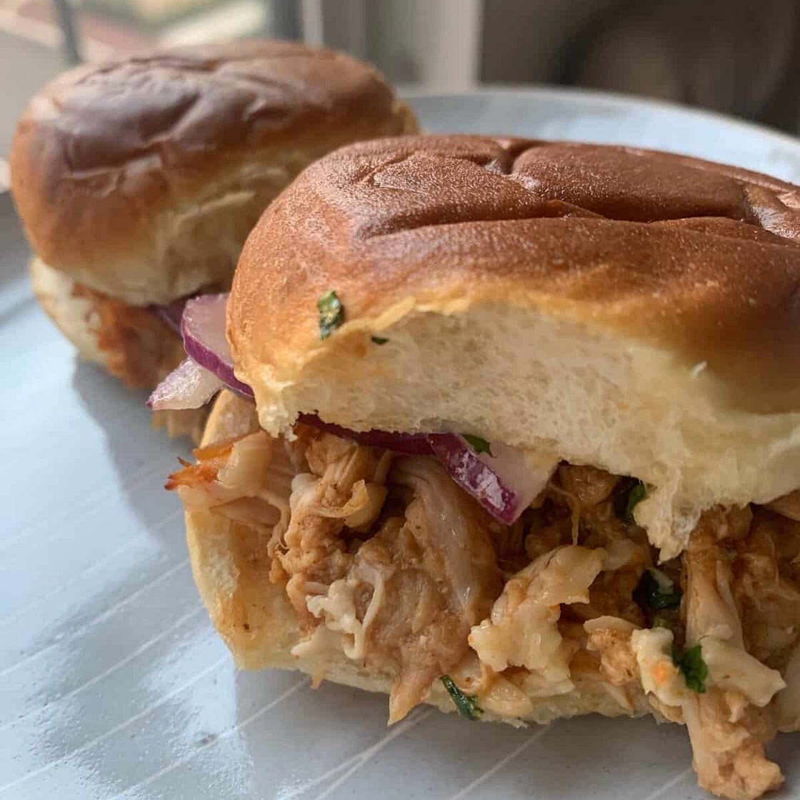 30 Minute BBQ Chicken Sliders
