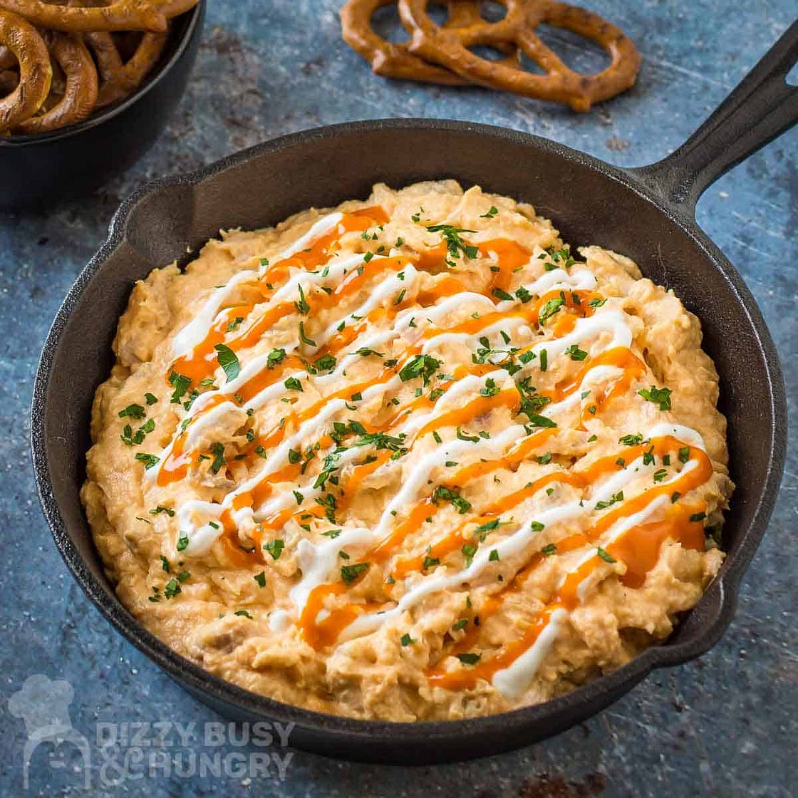 Healthy Buffalo Chicken Dip
