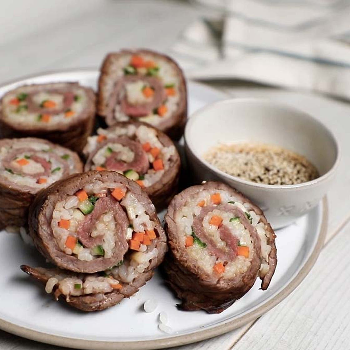 Beef Sushi Rolls