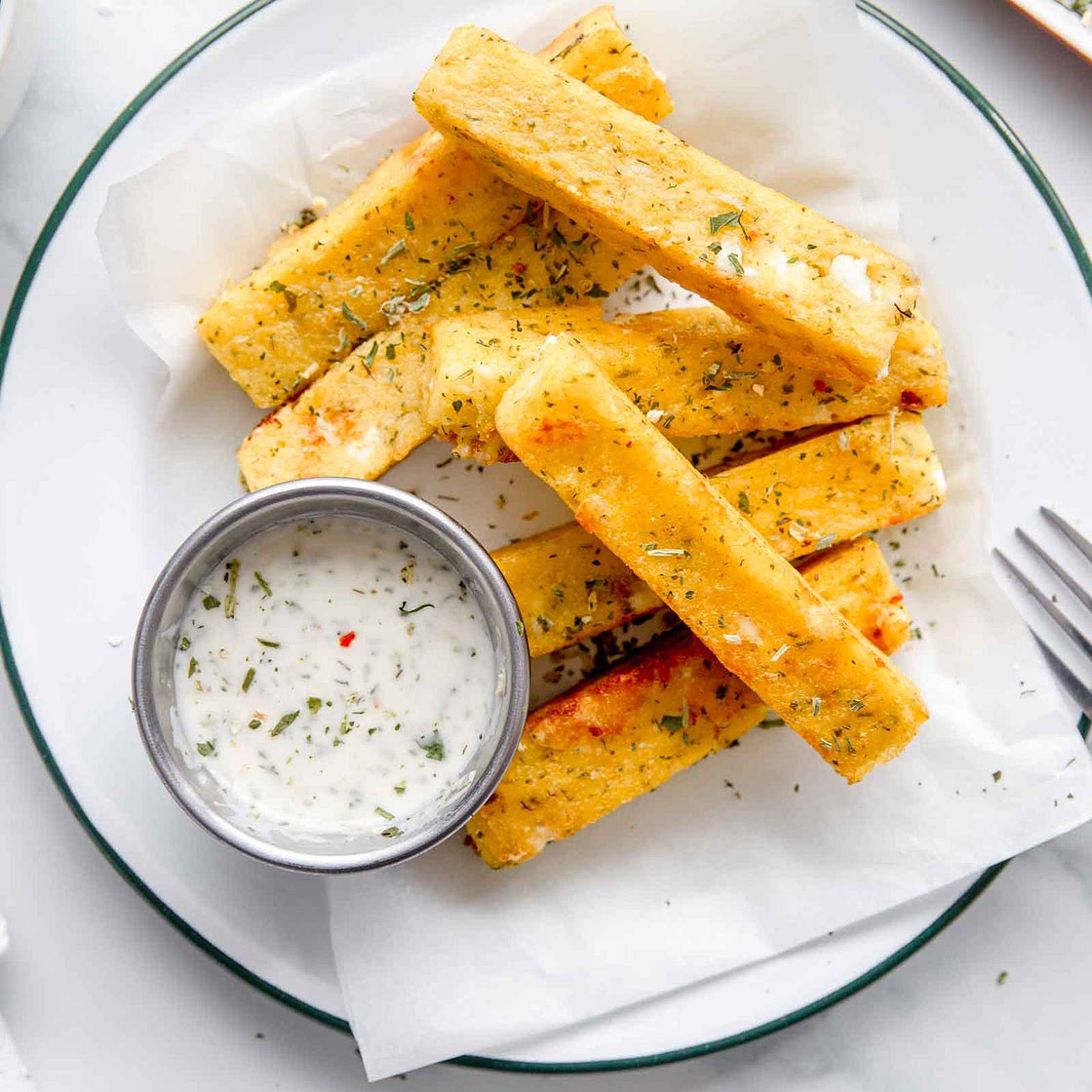 Polenta Feta Fries