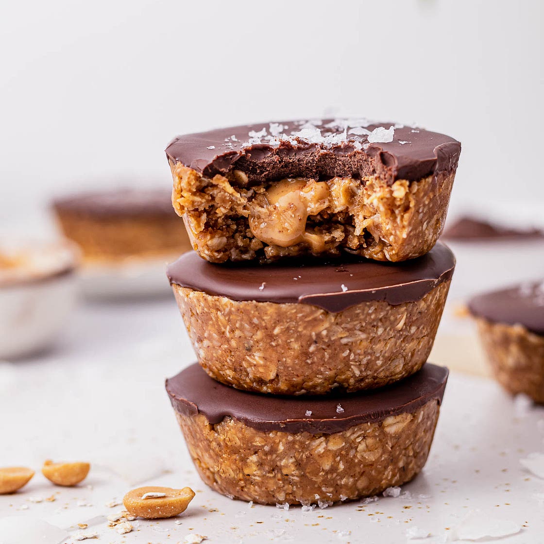 Chocolate Peanut Butter Oat Cups