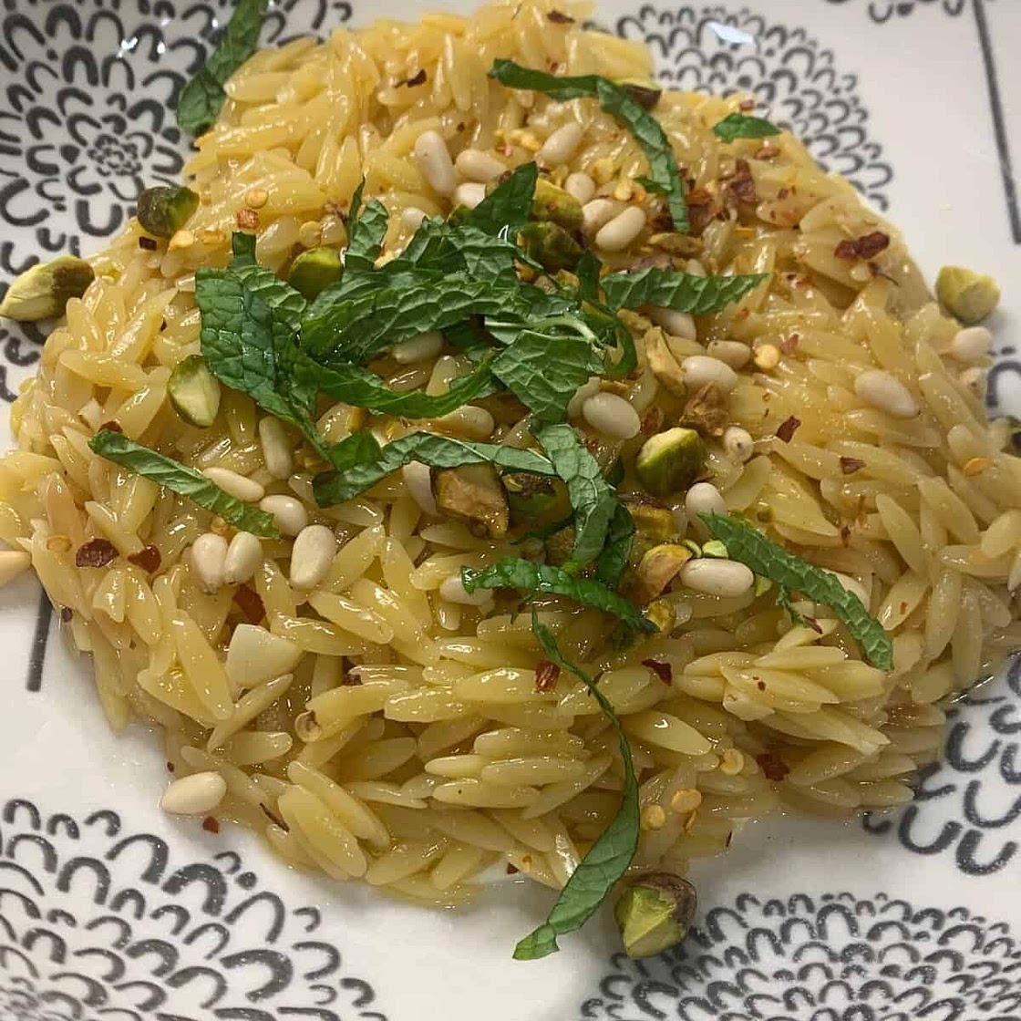 Whipped Feta Lemon Orzo