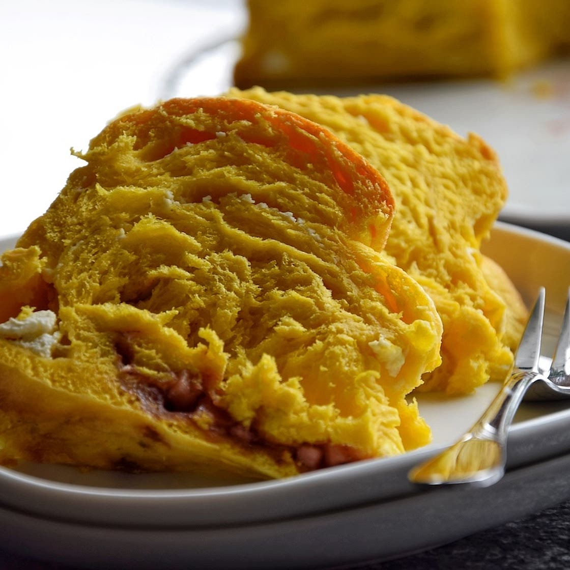 Kürbiskuchen/Kürbiszimtschnecken